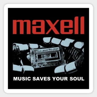 vintage retro 80s maxell Sticker